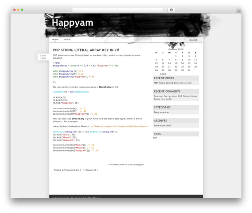 Jonk theme WordPress - happyam.com