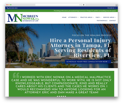 WordPress theme Beacon Theme - mcbreennowak.com