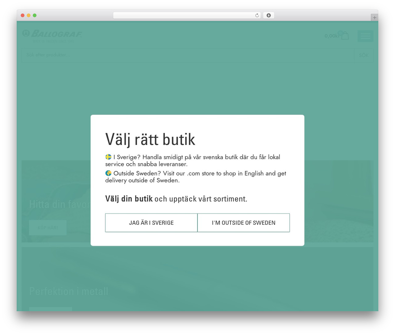 Ballograf WordPress theme design - ballograf.se
