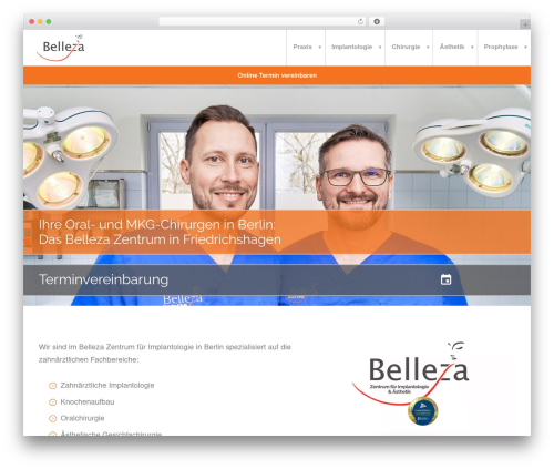 Belleza theme WordPress - belleza-implantate.de