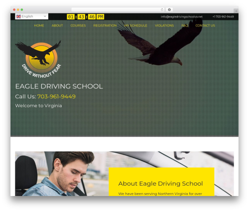 Best WordPress theme Eagle - eagledrivingschoolva.net