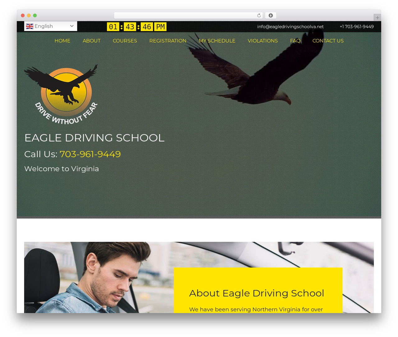 Best WordPress theme Eagle - eagledrivingschoolva.net