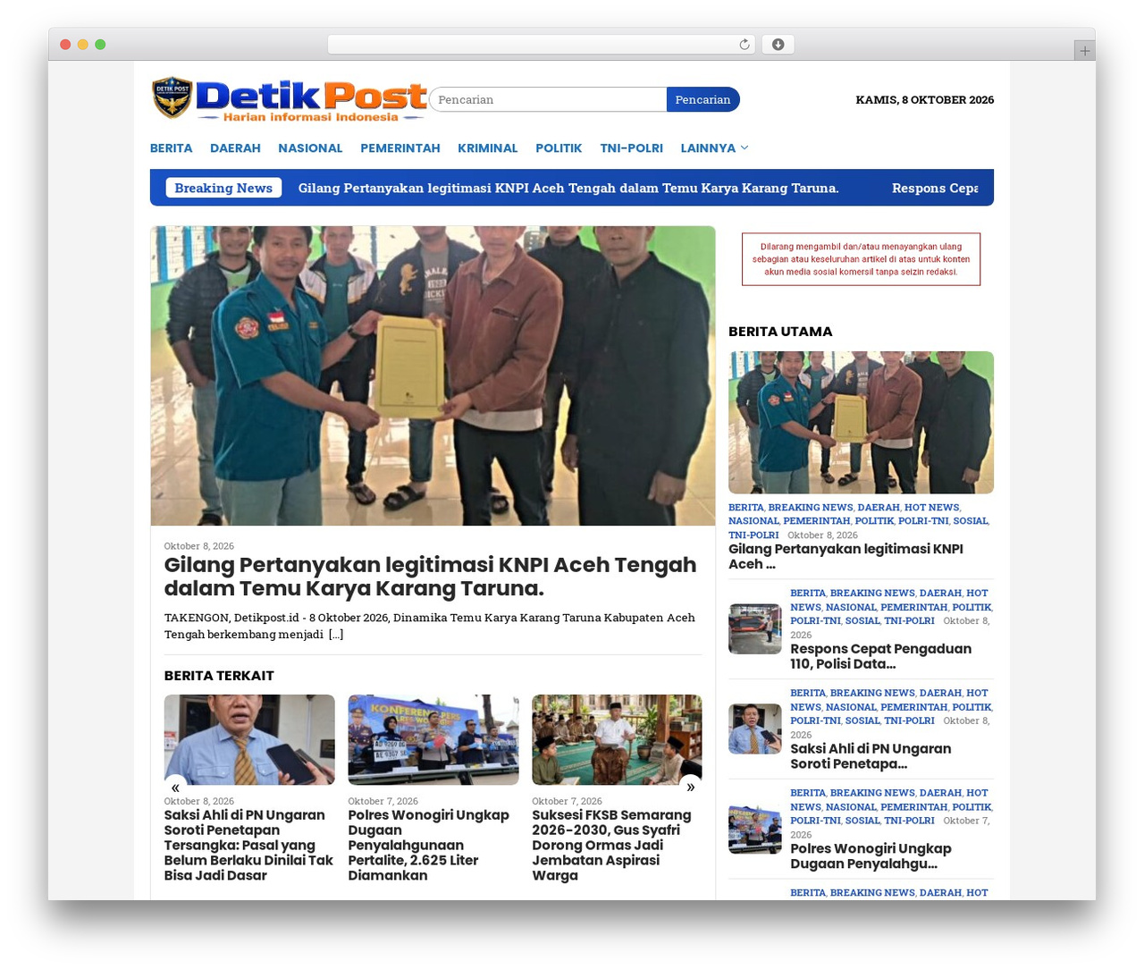 Bloggingpro WordPress theme - detikpost.id Bloggingpro WordPress theme - detikpost.id