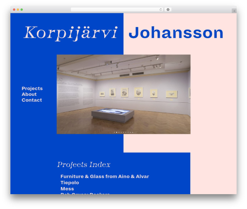 Client WordPress theme - korpijarvi-johansson.com