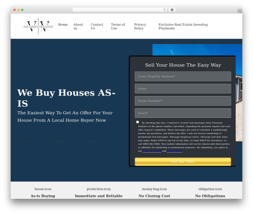 Compliance WordPress theme - visionaryventuresny.net