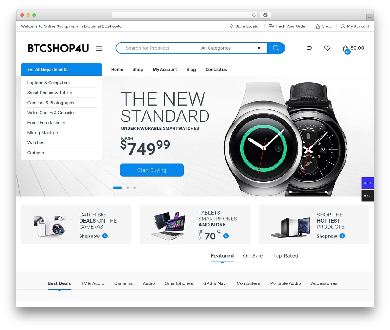 Electro WordPress shopping theme - btcshop4u.com Electro WordPress shopping theme - btcshop4u.com