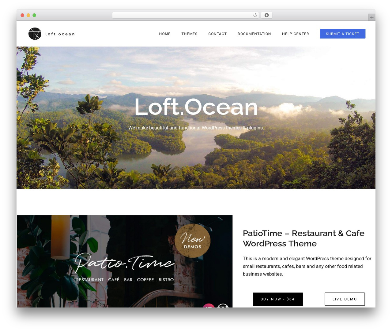 Fallsky theme WordPress - loftocean.com