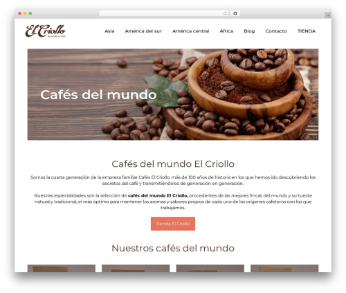 GeneratePress WordPress theme - cafesdelmundoelcriollo.com