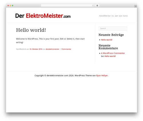 Hellish Simplicity top WordPress theme - derelektromeister.com Hellish Simplicity top WordPress theme - derelektromeister.com