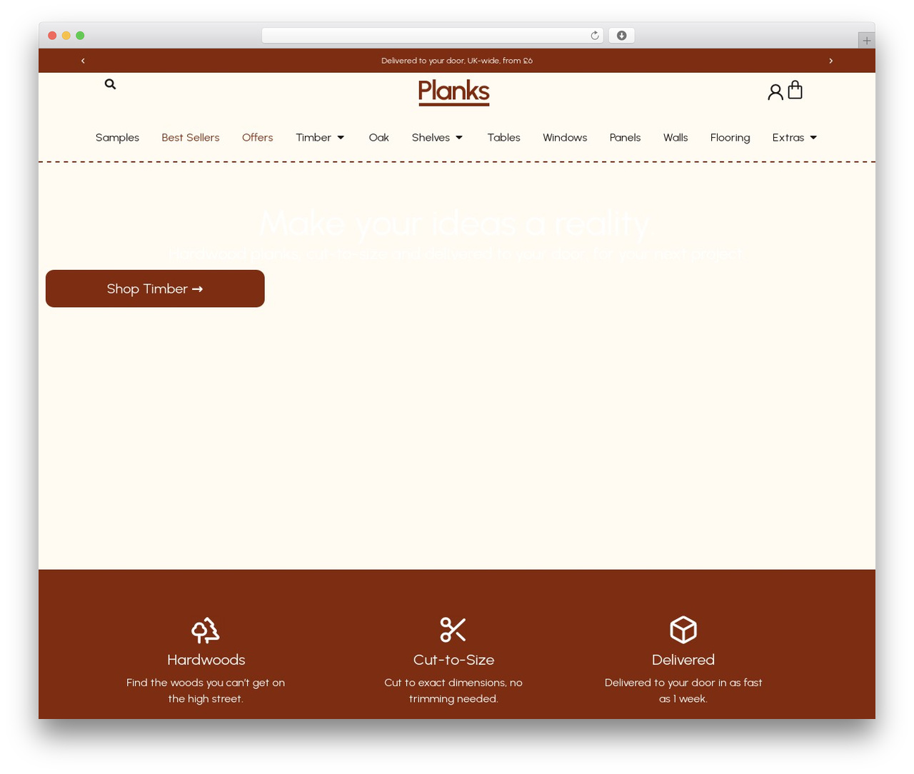 Hello Elementor WP theme - getplanks.co.uk