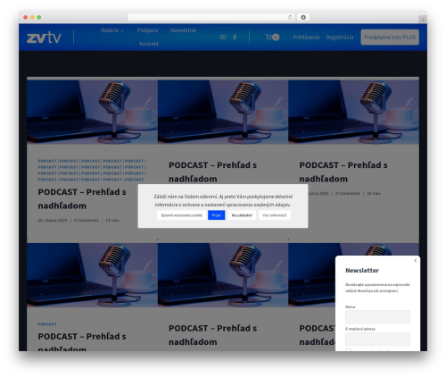 Kadence widget dock WordPress plugin - zvtv.sk