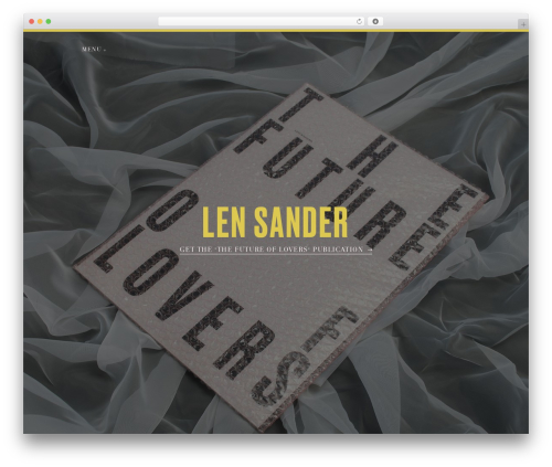 Len Sander WordPress theme design - lensander.com