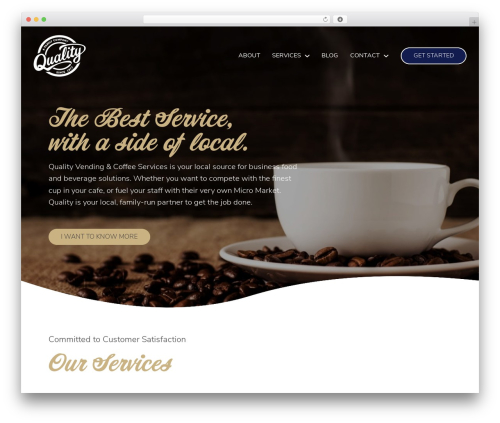 Hello custom cornerstone WordPress plugin - qualityvending.ca