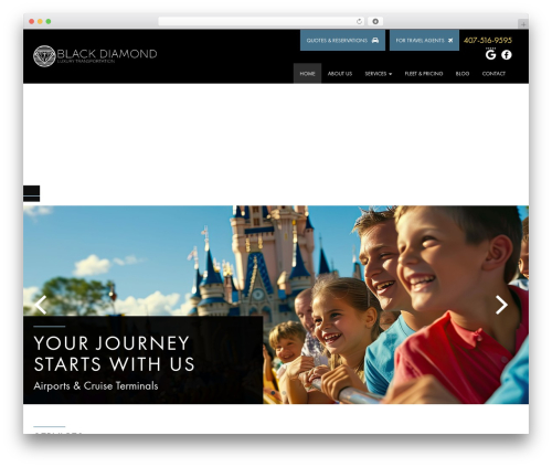 Responsive Website WordPress theme - blackdiamondfl.com