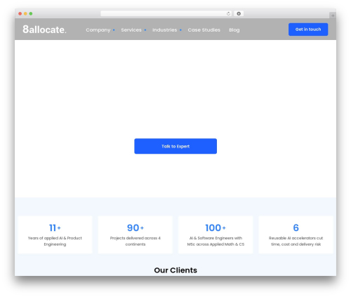 Setech WordPress theme - 8allocate.com