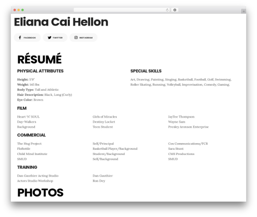Theme WordPress Burbank - elianahellon.com