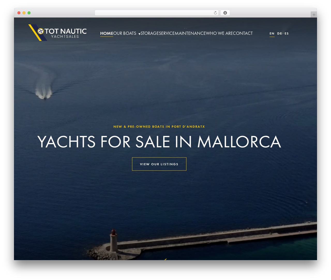 Tot Nautic WordPress theme - tot-nautic.com