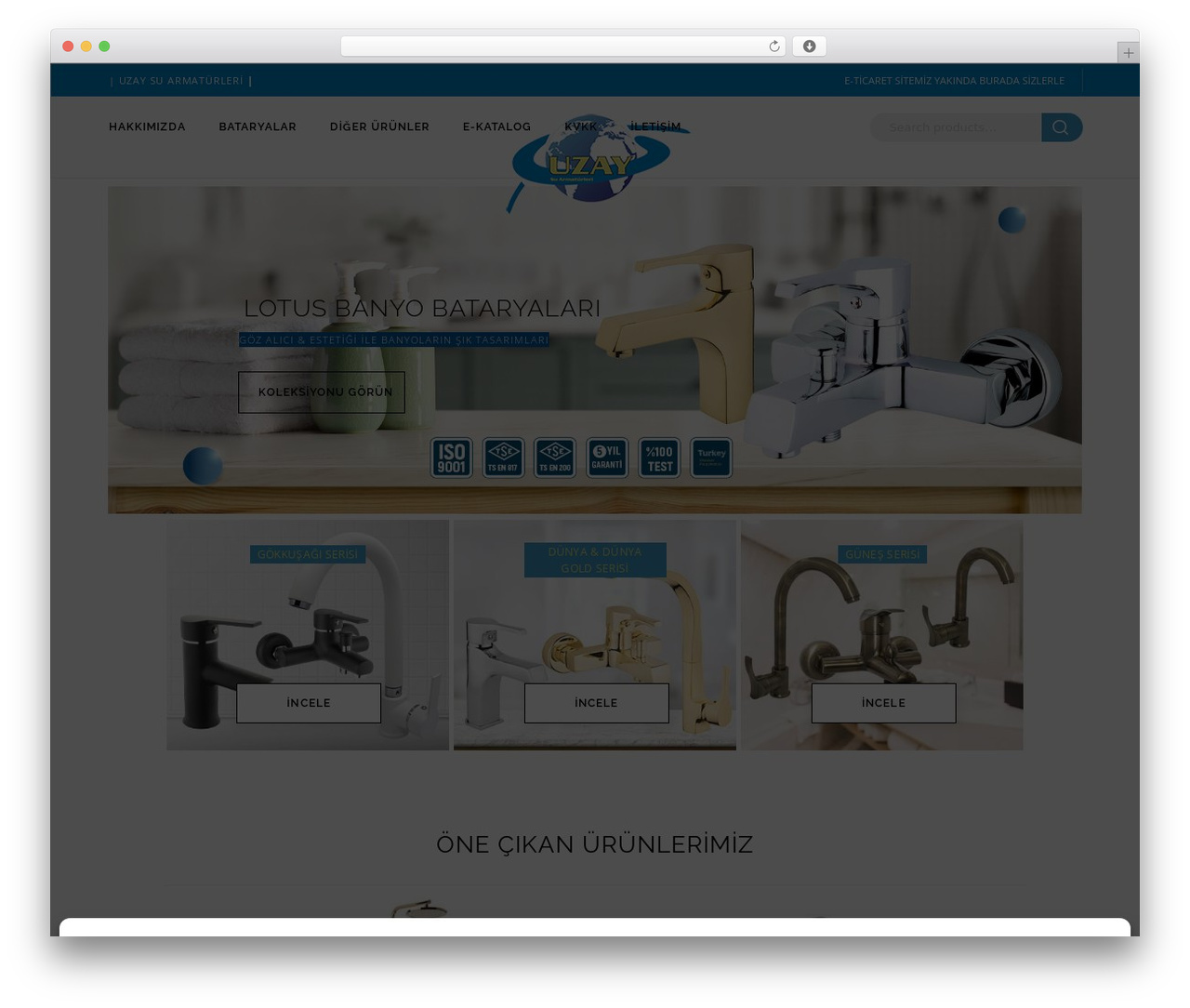 WordPress theme Ceramic - uzaysuarmaturleri.com