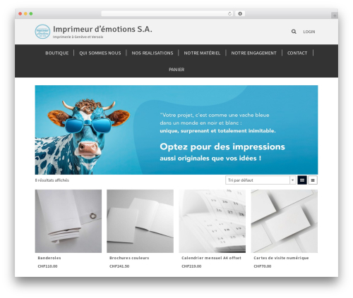 Wp2print WordPress plugin - imprimeurdemotions.com
