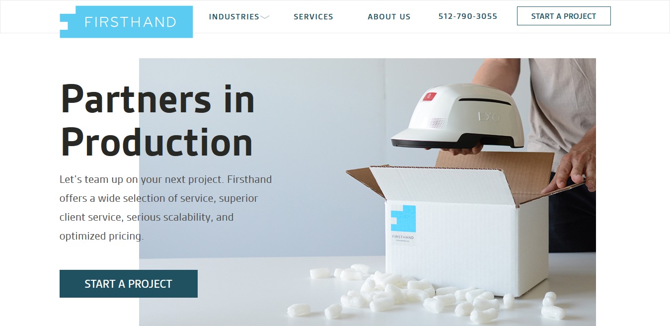 WordPress theme FirstHand by Bhavik Ker