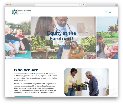 WordPress theme Foundation for Community Impact & Health Equity - fcihe.org