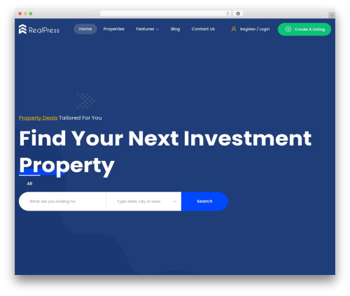 Realpress WordPress plugin - dealsourced.co.uk