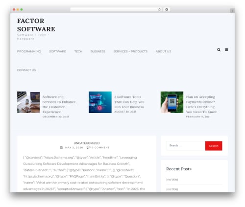 WordPress theme Shree - factor-software.com WordPress theme Shree - factor-software.com
