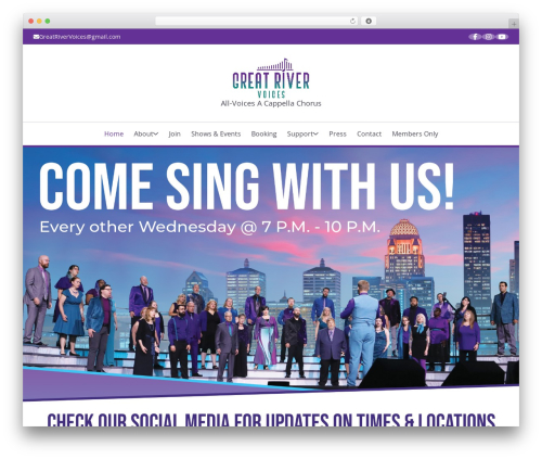 WordPress theme SquareCoda Theme - greatrivervoices.com