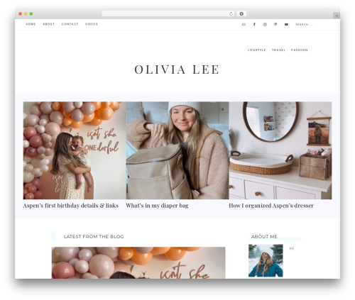 Captivating Theme WordPress blog theme - livcolorful.com