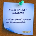 Notes Widget Wrapper free WordPress plugin by Steve Puddick