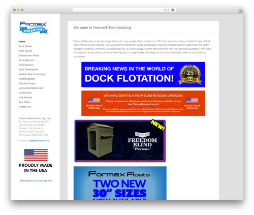 Ink WordPress theme - formex.com