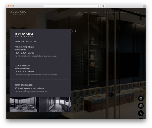 Karnn WordPress theme - karnnarchitects.com