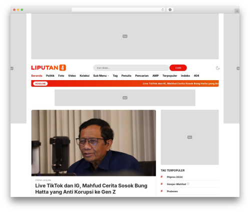 LiputanWP | Versi Developer theme WordPress - www.themesapp.com/demo/liputanwp