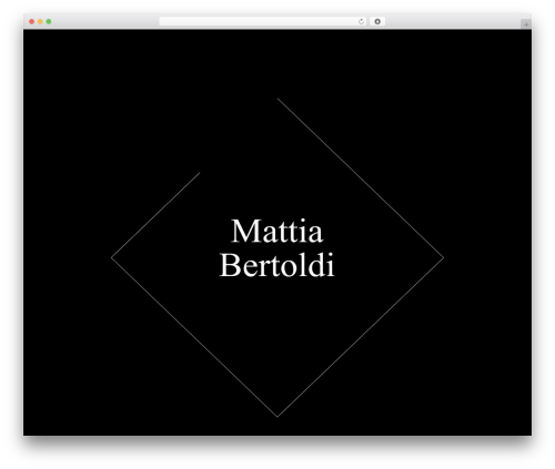 mb WordPress theme - mattiabertoldi.com