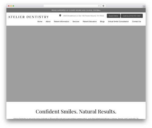 Theme WordPress DoctorGenius Framework - atelierdentistrytx.com