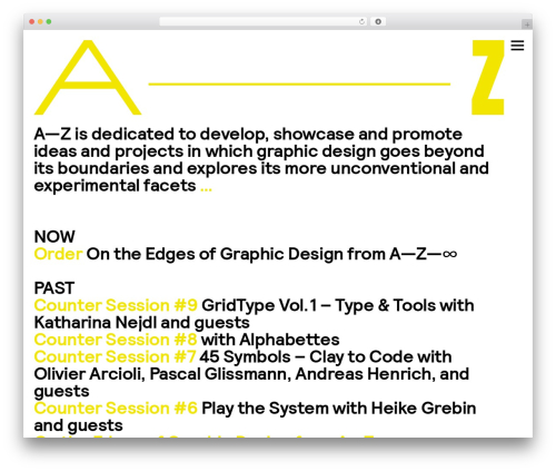 WordPress theme web3000 Theme - a-z-presents.com