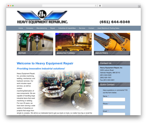 Best WordPress theme Catalyst - heavyequiprepair.com