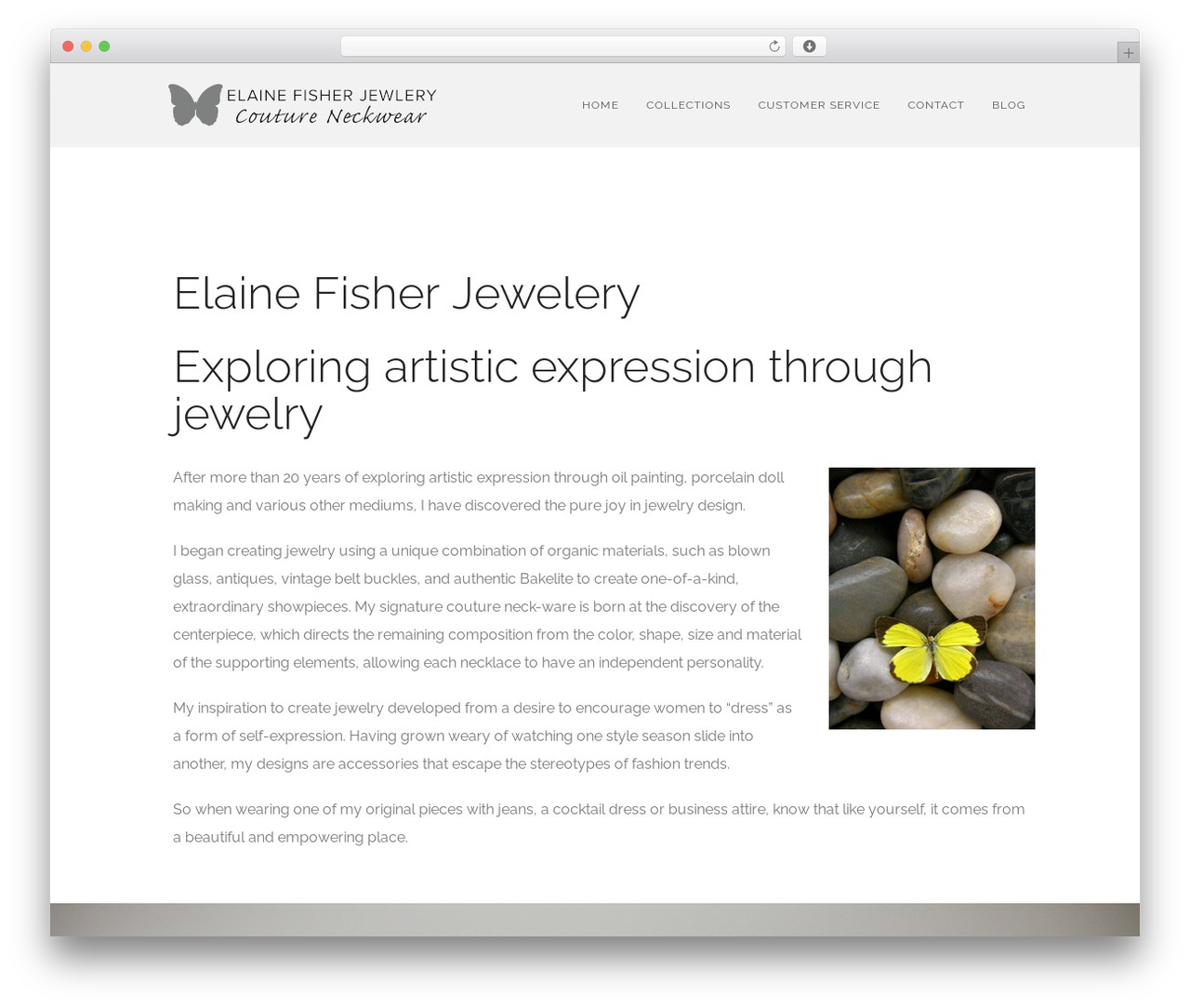 GridStack premium WordPress theme - elainefisherjewelry.com