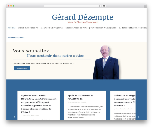 Theme WordPress Candidate - gerard-dezempte.com