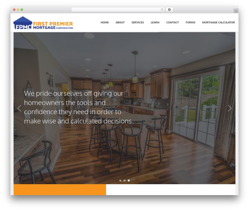Altius WordPress theme - premiere1st.com