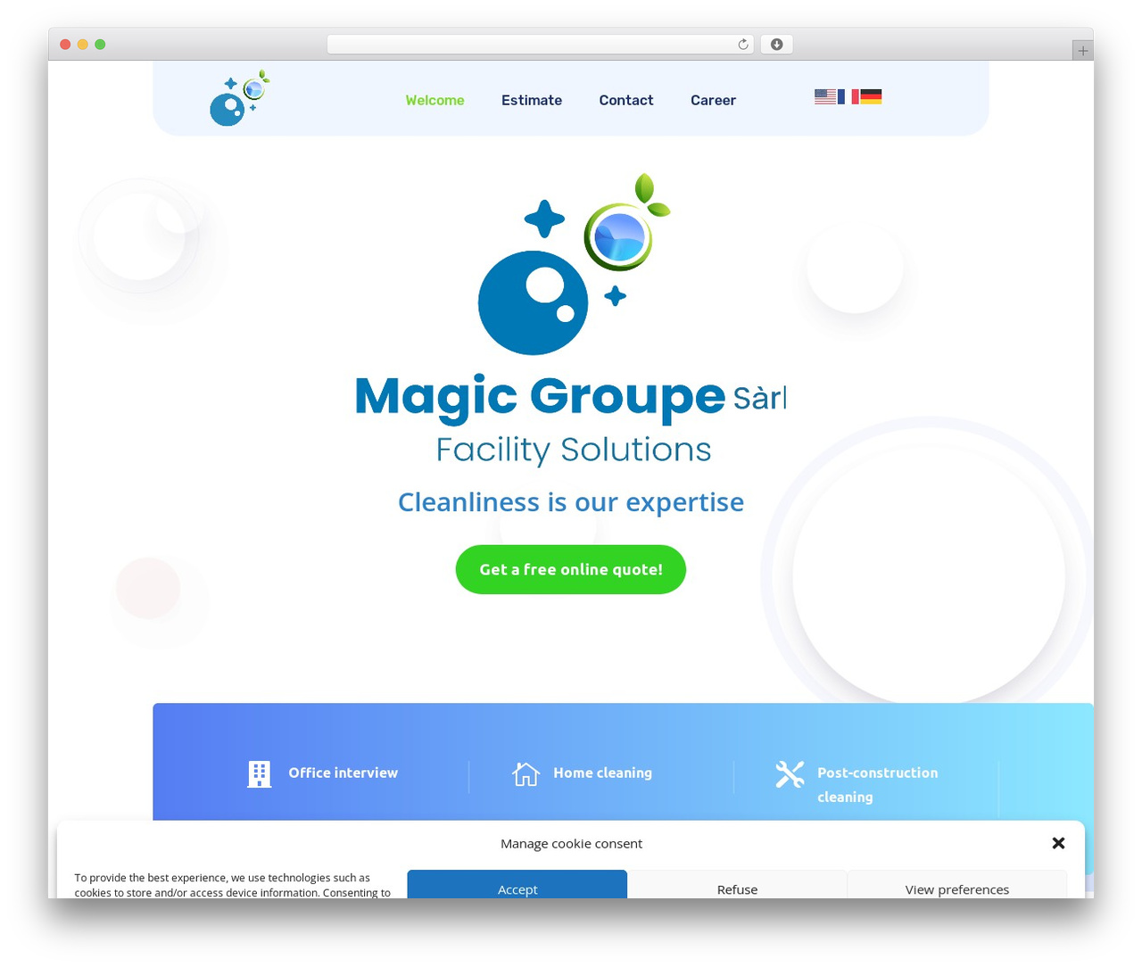 Divi WordPress theme - magicgroupe-nettoyage.ch