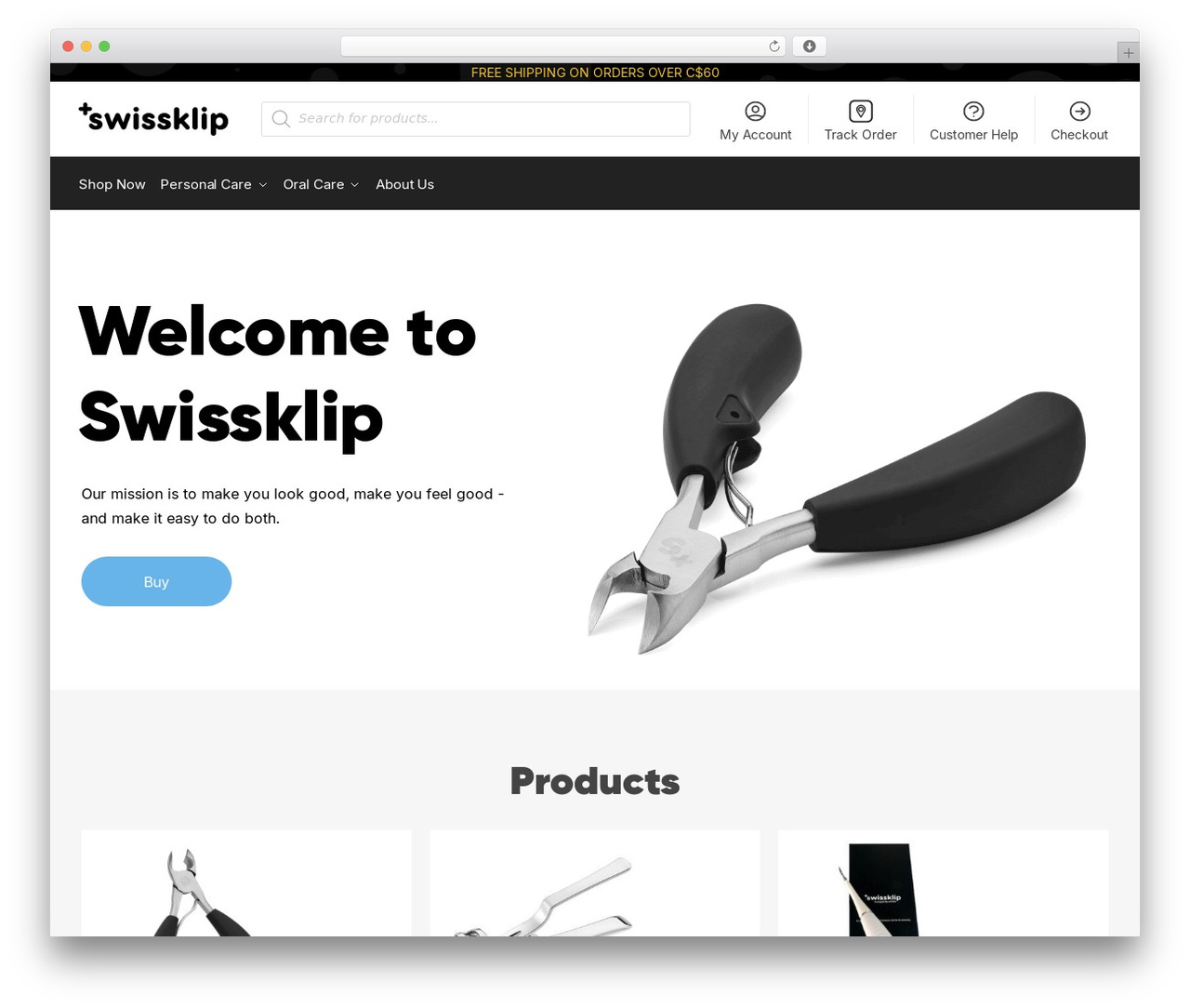 Shoptimizer WordPress ecommerce theme - swissklip.ca