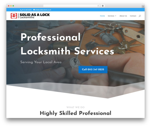 Solid as a lock WordPress theme - solidasalock.co.uk