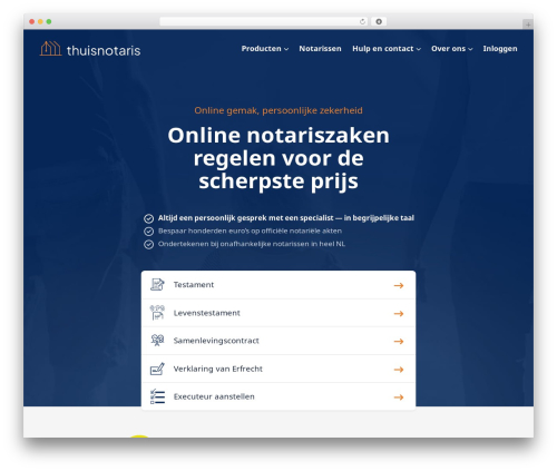 Theme WordPress Nexttheme - thuisnotaris.nl