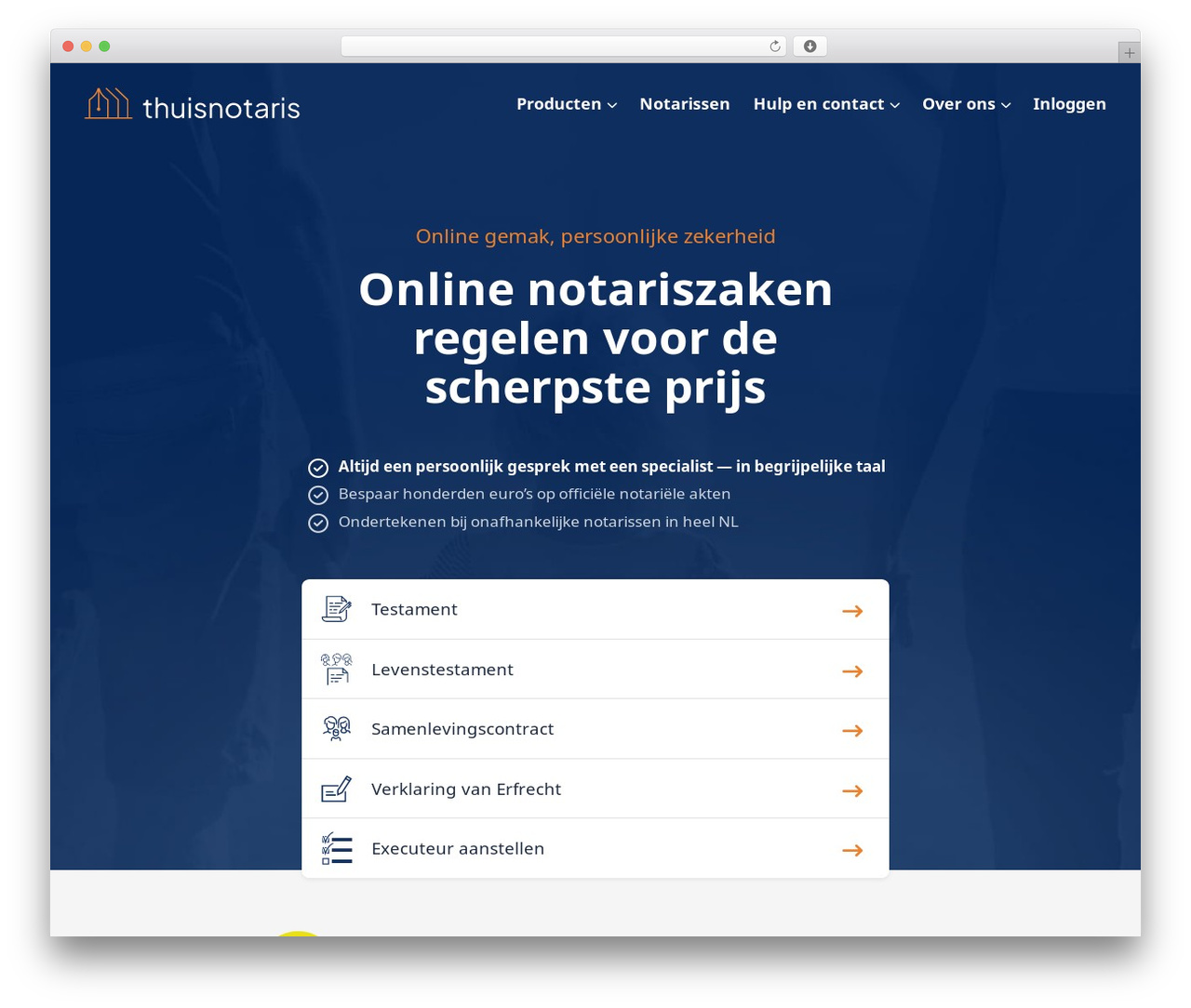 Theme WordPress Nexttheme - thuisnotaris.nl