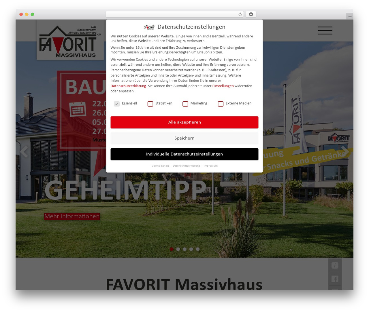 WordPress theme Beaver Builder Theme - www.favorit-haus.de