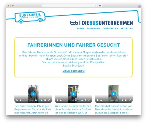 bdo top WordPress theme - diebusunternehmen.de