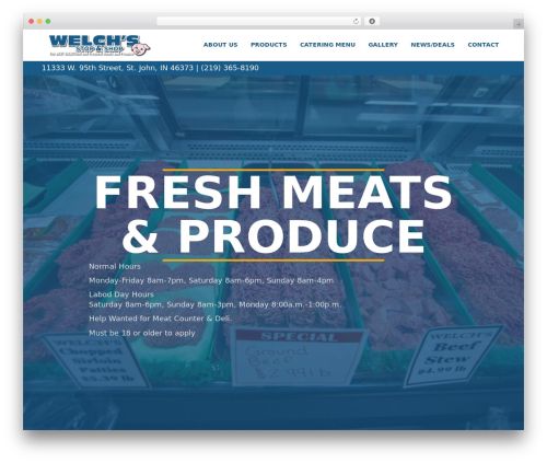 Beaver Builder Theme WordPress store theme - welchsmeats.com
