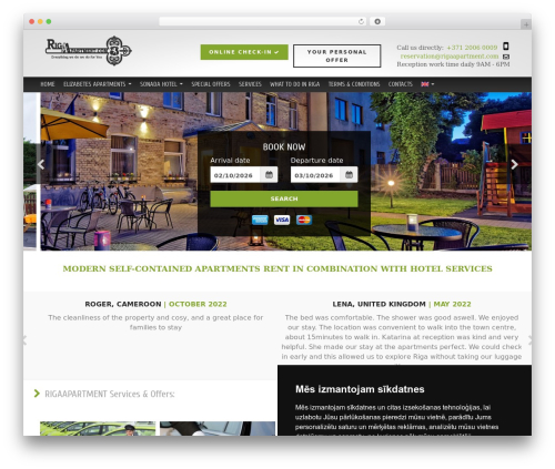 Bloga theme WordPress - rigaapartment.com