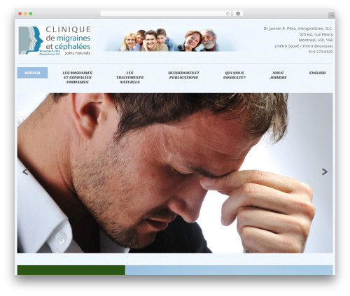 cherry WordPress theme - cliniquedemigraines.com